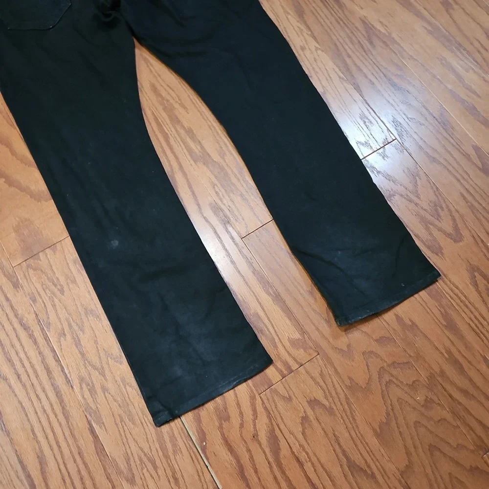 True Religion Ricky Straight Leg Black Jeans Mens Size 38 Made in USA 38x34
